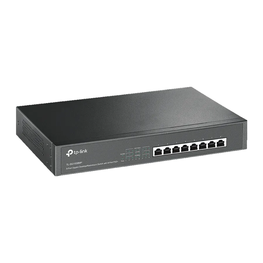 TP-Link - TL-SG1008MP - 8-Port Gigabit Switch with 8-Port PoE+ - imaginea 3