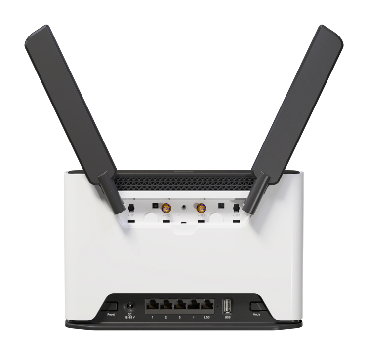 MikroTik Chateau LTE18 ax kit with two wireless interfaces (2.4 and 5 Ghz ax), 5x Gigabit, LTE CAT18 Modem, S53UG+5HaxD2HaxD-TC&EG18-EA - imaginea 3