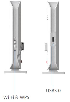 ZTE CPE H2640P AX6000 VDSL/ADSL2 Hybrid Gateway, Wi-Fi 6 802.11ax 6000Mbps - imaginea 4