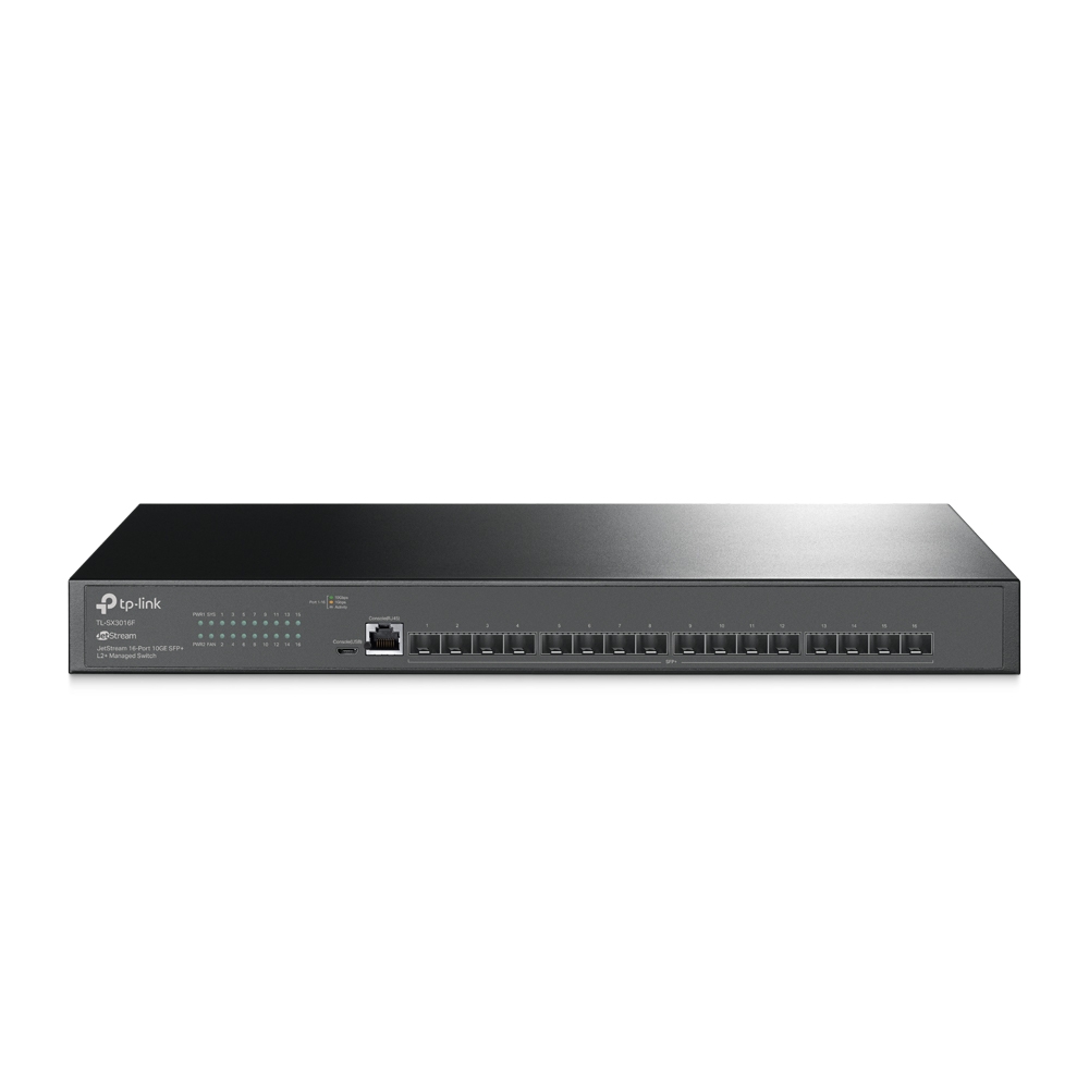 TP-Link - TL-SX3016F - JetStreamTM 16-Port 10GE SFP+ L2+ switch administrat