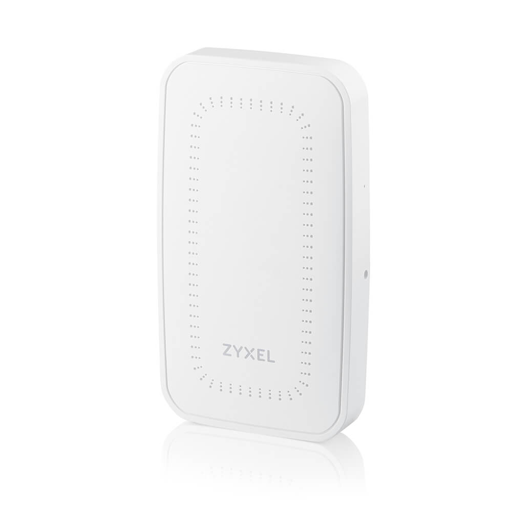 Zyxel Wireless AP WIFI6 - AX3000 - 2x2 - Indoor - 1x 1 GbE PoE af - WAX300H - Wall-Plate - NebulaFlex/Controller