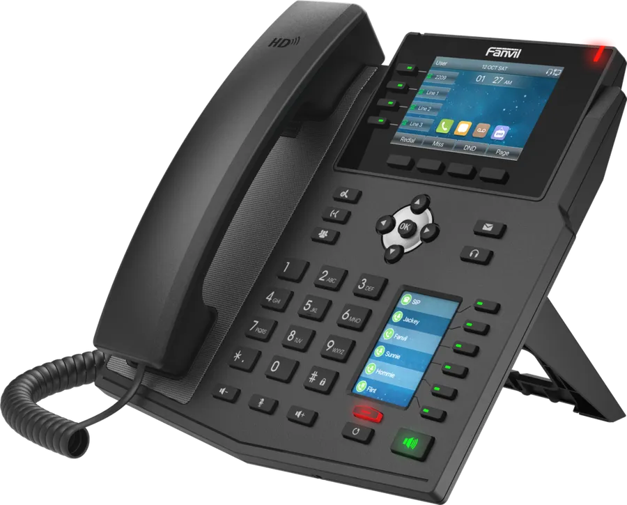 Fanvil X5U V2, High-end business phone with Gigabit/SIP/POE/Gigabit/USB-Port
