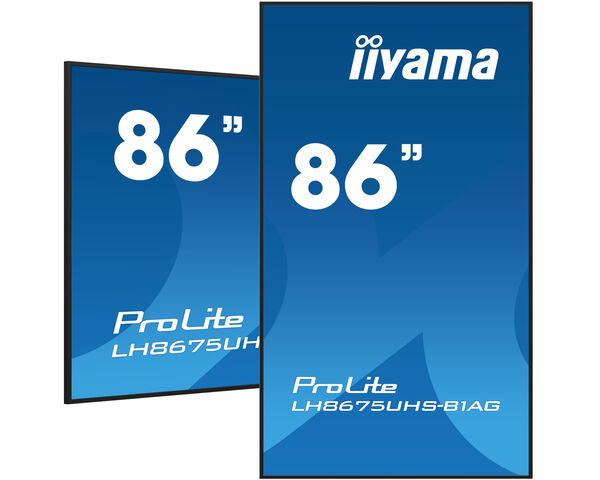 iiyama TFT 85,6"/217,4cm iiyama ProLite LH8664UHS 24/7 *negru* 16:9