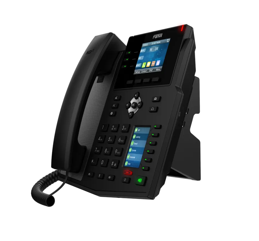 Fanvil X4U V2, Mid-range Business phone PoE, Gigabit/SIP/POE/Gigabit/USB-Port - imaginea 5