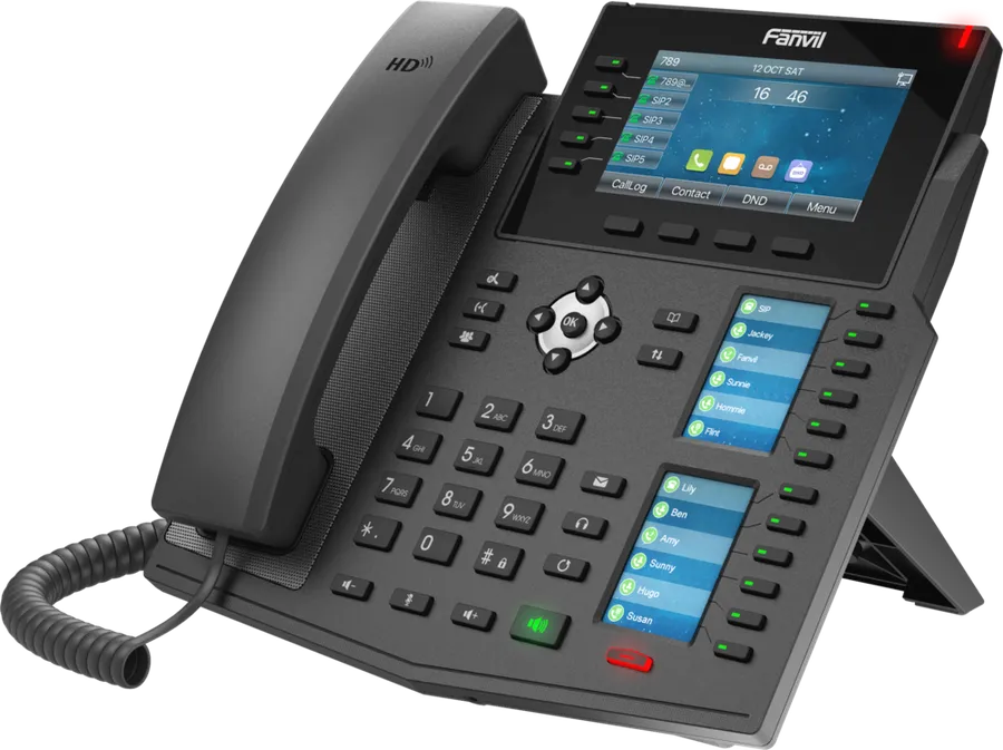 Fanvil X6U v2, High-end business phone with Gigabit/SIP/POE/Gigabit/USB-Port/Bluetooth