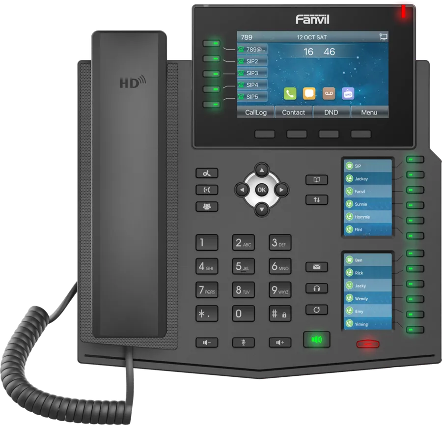 Fanvil X6U v2, High-end business phone with Gigabit/SIP/POE/Gigabit/USB-Port/Bluetooth - imaginea 5