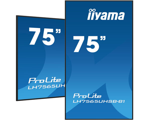 iiyama TFT 74,5"/189cm iiyama ProLite LH7565UHSB-B1 - 24/7 *negru* 16:9