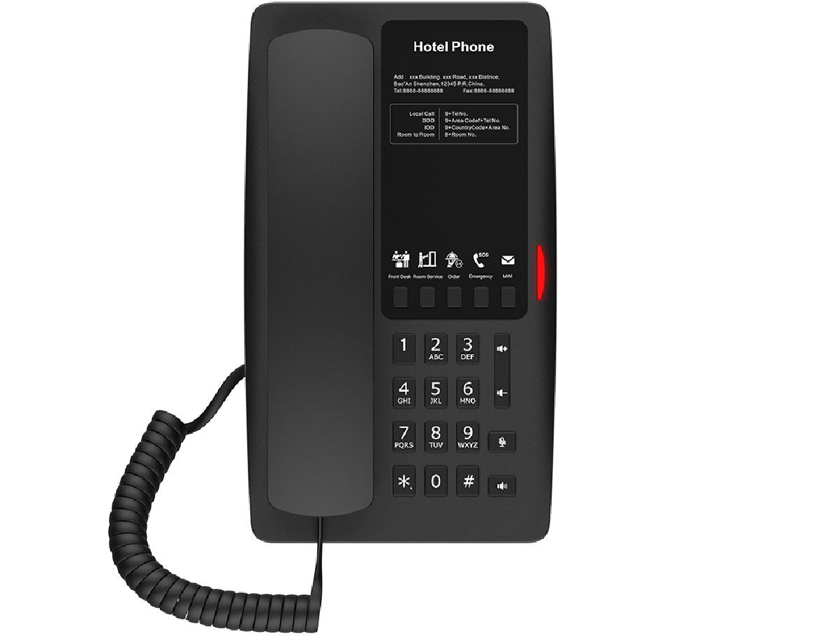 Fanvil H4-Black, H4 Black Hospitality Phone/SIP - imaginea 3