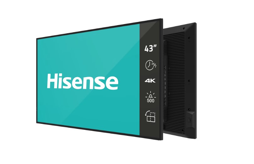 Hisense 43 inch 4K UHD IPS Digital Signage Display - 24/7 Operation