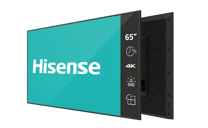 Hisense 65 inch 4K UHD IPS Digital Signage Display - 24/7 Operation