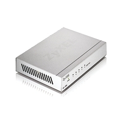 Zyxel Switch unmanaged Layer2 5 Port - 5x 1 GbE - Desktop - fara ventilator - Metallgehause - GS-105BV5