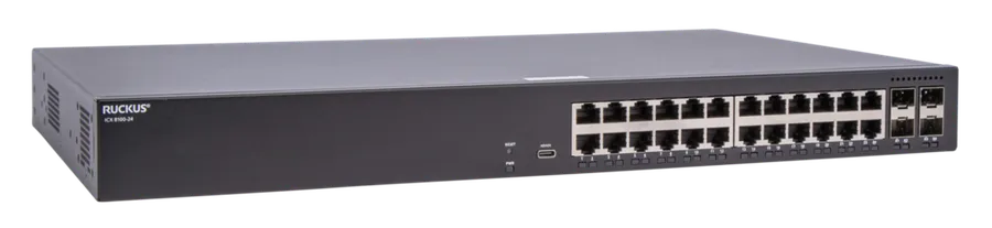 RUCKUS Networks WLAN RUCKUS Networks switch full managed layer2 26 port - 24x 1 gbe - 4x 1/10g sfp - advanced layer 2 - icx8100-24