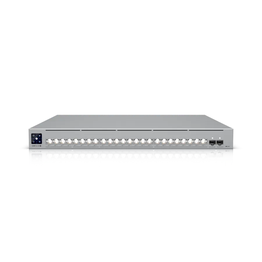 Ubiquiti Switch full managed Layer3 26 Port - 8x 2,5 GbE - 16x 10 GbE - PoE Budget 720W - 24x PoE+++ - 2x SFP28 - 19" - UniFi - USW-Pro-XG-24-PoE