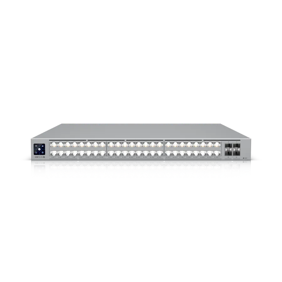 Ubiquiti Switch full managed Layer3 52 Port - 16x 2,5 GbE - 32x 10 GbE - PoE Budget 1080W - 48x PoE+++ - 4x SFP28 - 19" - UniFi - USW-Pro-XG-48-PoE