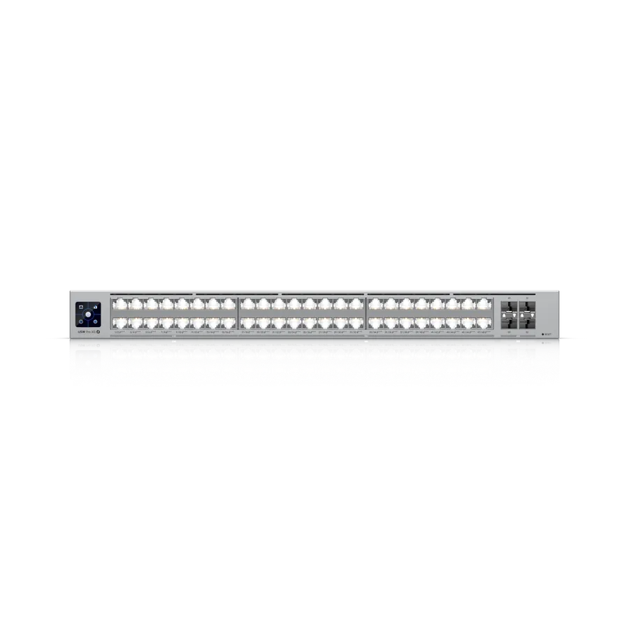 Ubiquiti Switch full managed Layer3 52 Port - 16x 2,5 GbE - 32x 10 GbE - PoE Budget 1080W - 48x PoE+++ - 4x SFP28 - 19" - UniFi - USW-Pro-XG-48-PoE - imaginea 4