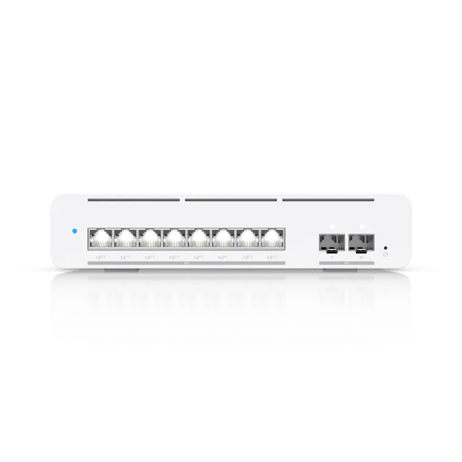 Ubiquiti Switch full managed Layer3 10 Port - 8x 10 GbE - PoE Budget 155W - 8x PoE bt - 2x SFP+ - Desktop/Wall - UniFi - USW-Pro-XG-8-PoE - imaginea 4