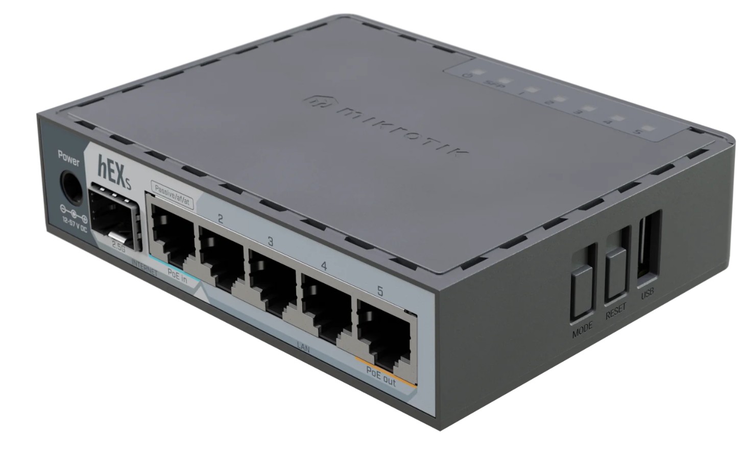 MikroTik RouterBOARD E60iUGS, hEX S, 5x Gigabit, 1x 2.5G SFP, USB
