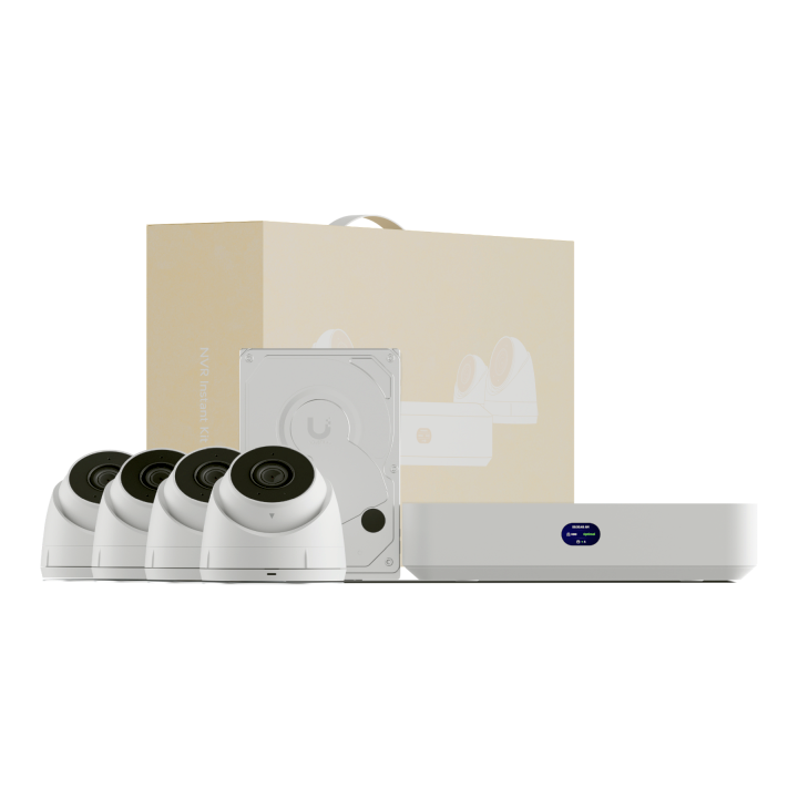 Ubiquiti UniFi Network Video Recorder Instant Kit - 1x NVR Instant - 4x G5 Turret Ultra - 1x TB HDD - UNVR-Instant-Kit