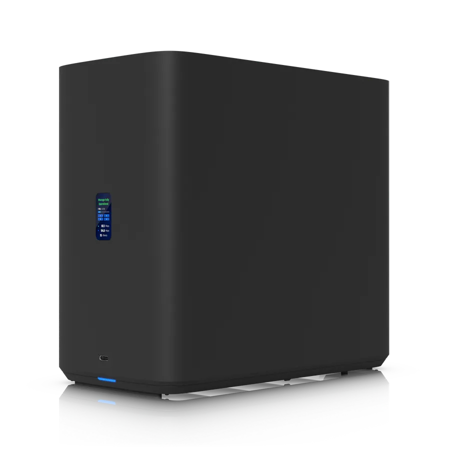 Ubiquiti UniFi NAS System UNAS 4 - 4x 2.5/3.5" HDD - 2x M.2 NVMe SSD - 1x 2.5GbE - 1x 5Gbps USB-C - black - UNAS-4-B