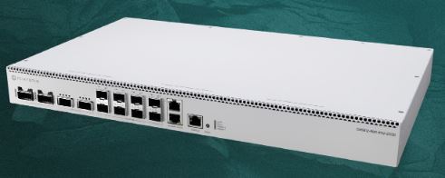 MikroTik Cloud Router Switch CRS812-8DS-2DQ-2DDQ-RM, 2x 10GB RJ45, 8x 50G SFP56, 2x 200G QSFP56, 2x 400G QSFP56-DD, Rackmount