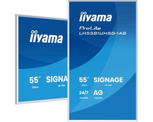 iiyama TFT 54,6"/138,7cm iiyama ProLite LH5565UHSB - 24/7 *alb* 16:9