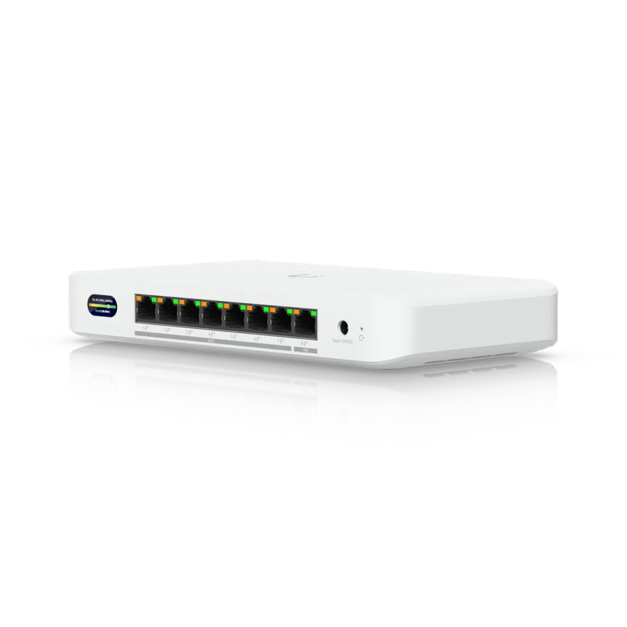 Ubiquiti Wireless Device Bridge Switch - BE10000 - 2x2 - Indoor - 1x 10 GbE - 7x 2.5 GbE - 8x PoE+ - UniFi - UDB-Switch