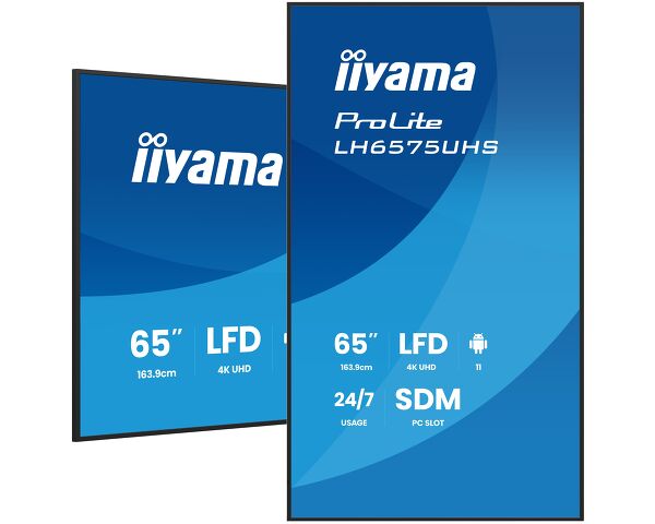 iiyama TFT 64,5"/164cm iiyama ProLite LH6575UHS-B1AG - 24/7 *negru*