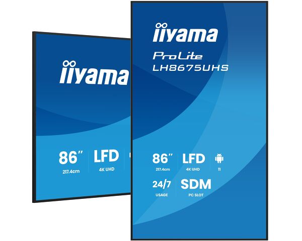 iiyama TFT 85,6"/217cm iiyama ProLite LH8675UHS 24/7 *negru* 16:9
