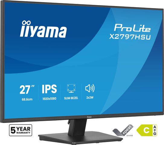 iiyama TFT 27,0"/68,6cm iiyama ProLite XU2792HSU *negru* 16:9