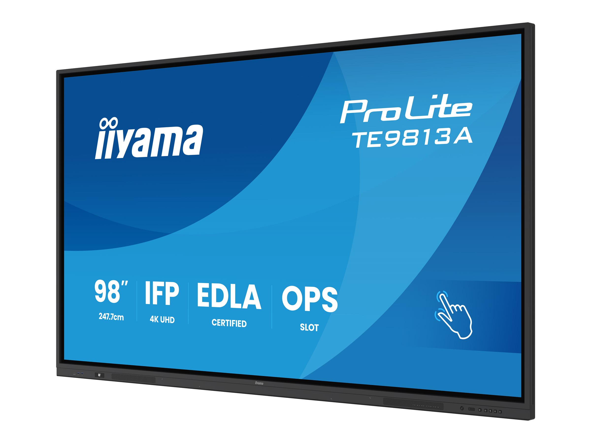 iiyama TFT-Touch 98,0"/247,7cm iiyama ProLite TE9813A-B2AG - 18/7 *negru*