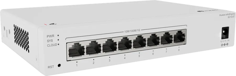 Huawei Datacom Huawei Switch full managed L2 8 Port - 8x GbE - S210-8T - eKit