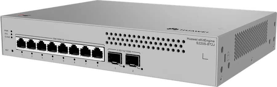 Huawei Datacom Huawei Switch full managed L2 10 Port - 8x GbE - 2x 2,5GbE SFP - S220S-8T2J - eKit