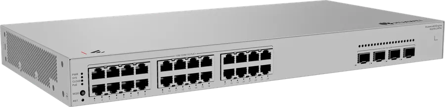 Huawei Datacom Huawei Switch full managed L2 28 Port - 24x GbE - PoE Budget 400W - 24x PoE at - 4x 2,5GbE SFP - 19" - S220S-24P4J - eKit