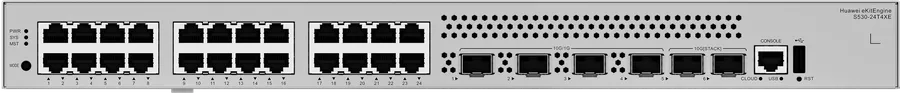 Huawei Datacom Huawei Core Switch full managed L3 28 Port - 24x GbE - 4x SFP+ - 2x SFP+ iStacking - 19" - S530-24T4XE - eKit Huawei - imaginea 3