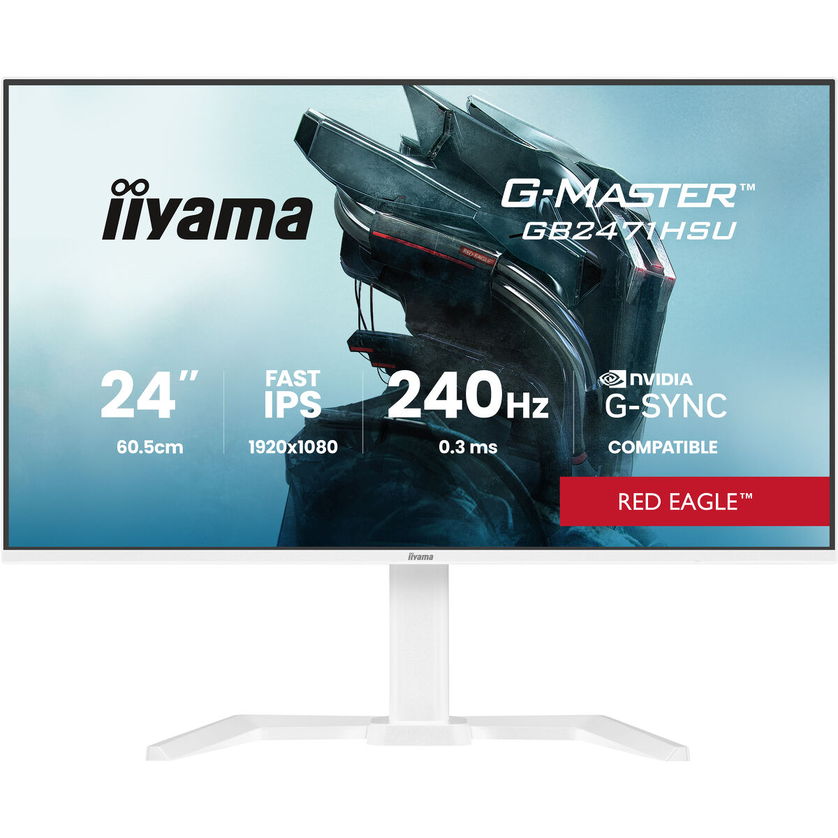 iiyama TFT 24,0" iiyama - G-Master - GB2471HSU-W1 *alb* 16:9 - Red Eagle