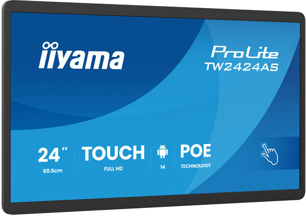 iiyama TFT Touch 23,8"/60,5cm iiyama ProLite TW2424AS-B3P *negru* 16:9