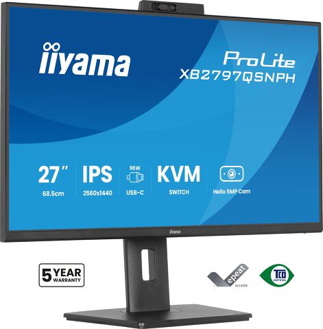 iiyama TFT 27,0" iiyama - ProLite - XB2797QSNPH-B1 *negru* 16:9 - Webcam