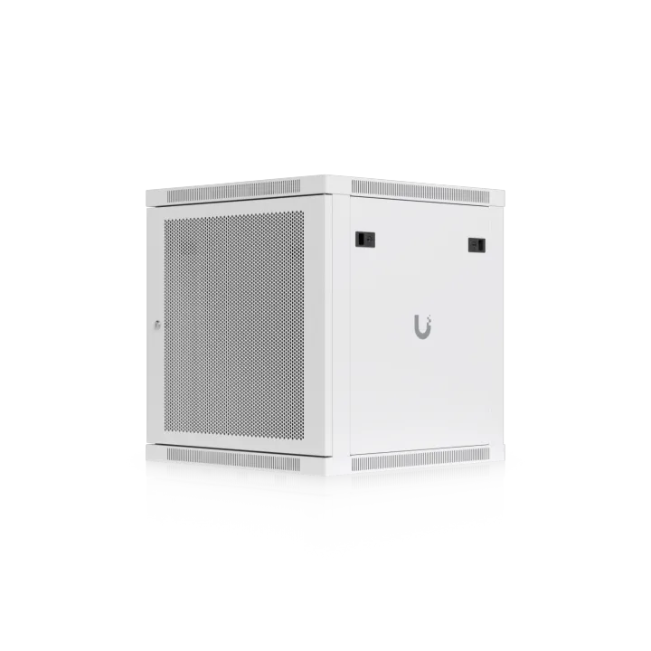 Ubiquiti 19"Wandgehause - 12HE - B598/T600mm - perforierte Blechturen - alb - UACC-Rack-12U-Wall-600-P