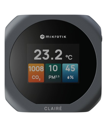 MikroTik Claire lite - Air Quality Monitor device Gray