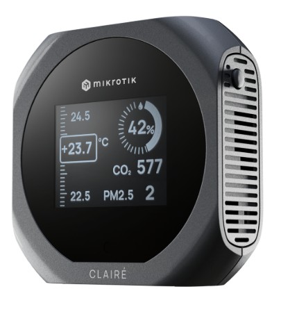 MikroTik Claire - Air Quality Monitor device Gray - imaginea 3