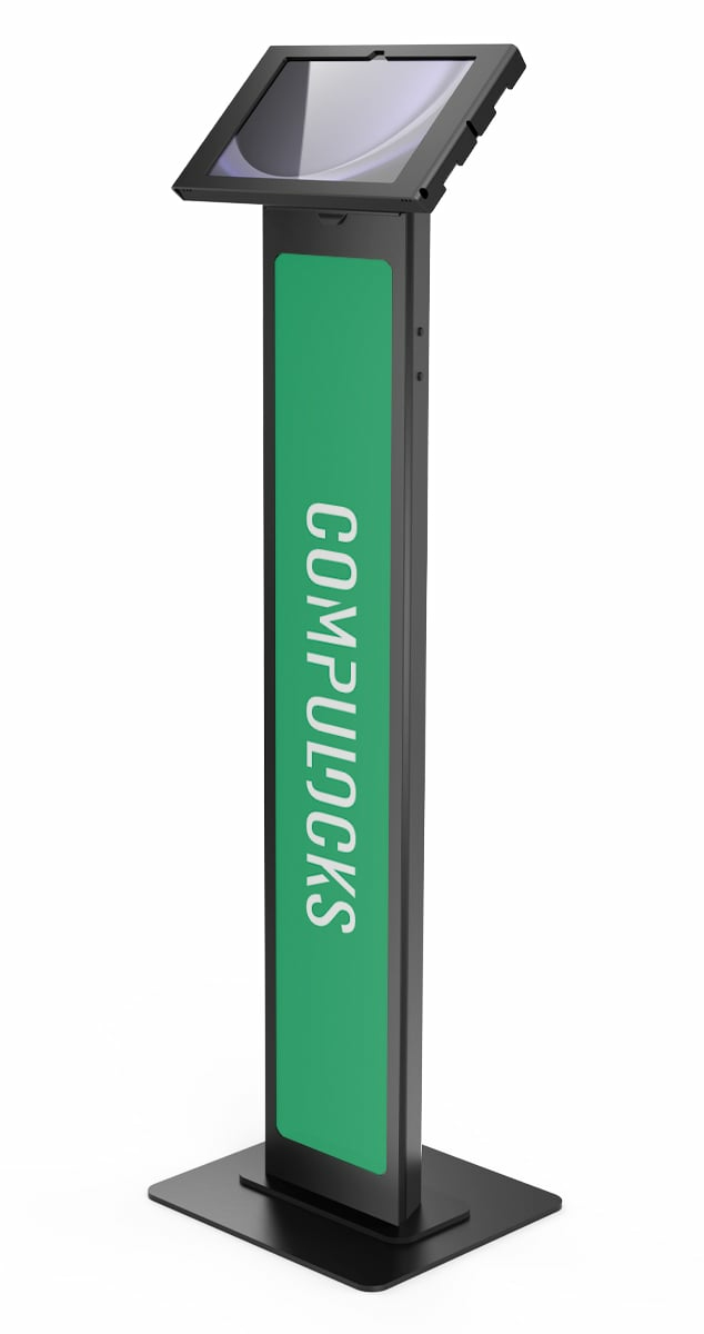 GALAXYTAB S9+/S9FE+/S10+ 12.4IN/APEX ENC.BRANDABLE FLR STAND BLK