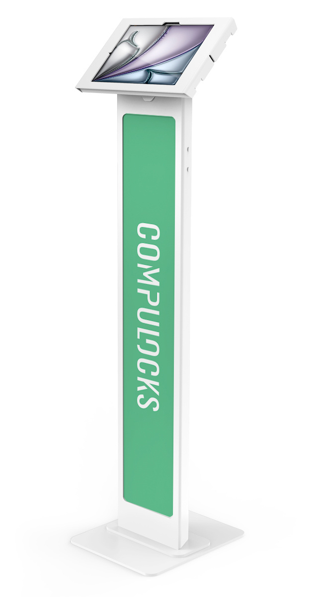 IPAD AIR M2 AND M3 11IN APEX/ENCLOS BRANDABLE FLOOR STAND WHT