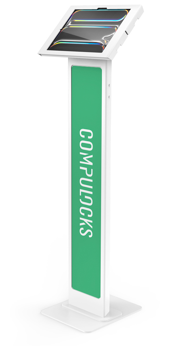 IPAD PRO M4 13IN (2024) APEX/ENCLOS BRANDABLE FLOOR STAND WHT