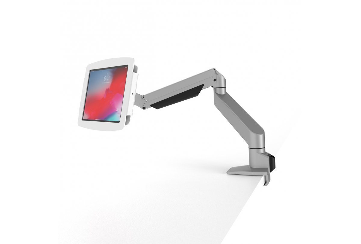 IPAD 10.2IN SPACE ENCLOSURE/ARTICULATING ARM MOUNT - WHITE