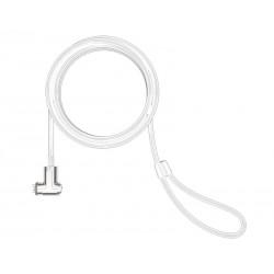 T-BAR SECURITY KEYED CABLE LOCK/WHITE