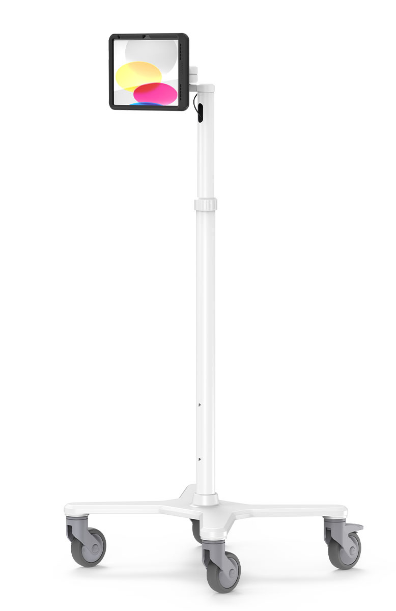IPAD 10TH-11TH (A16) GEN POWER/MOVE MEDICAL ROLLING CART EXT BL