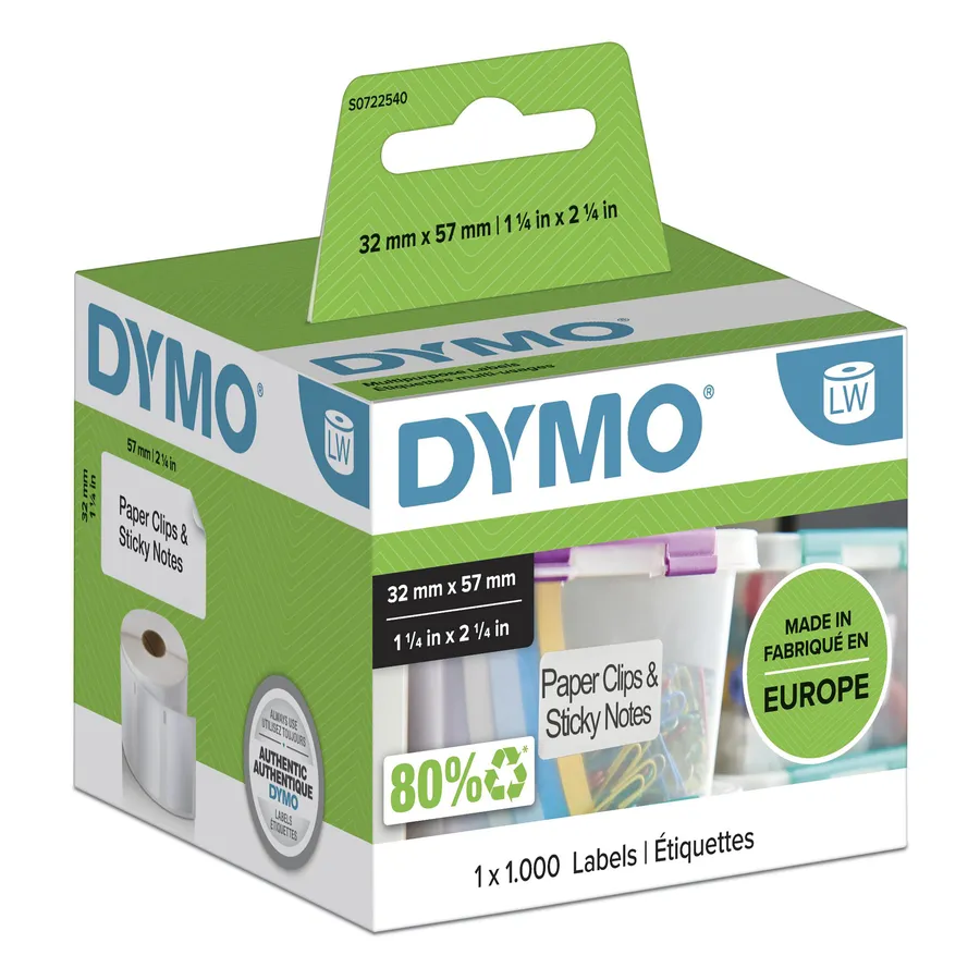 LW-LABELS 32X 57MM/WHITE 1X 1000PCS