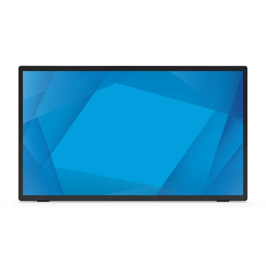 Elo 2770L 27-inch wide LCD Monitor, Full HD, Projected Capacitive 10-touch, USB Controller, Clear, Zero-bezel, Collapsible Stand, VGA, DP and HDMI video interface, Black, Worldwide