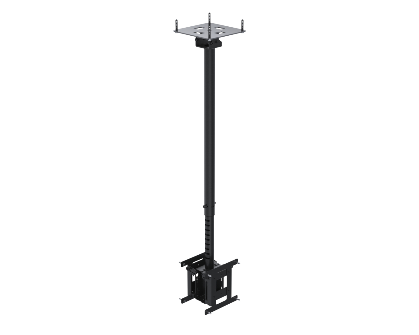 BACK TO BACK TELESCOPIC CEILING/MOUNT SCREENS MAX 43IN V100/200