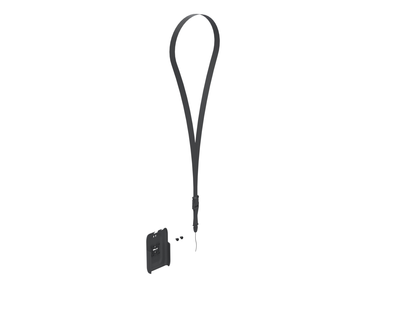 M-CASE F/MIURA M010/W/LANYARD+RETRACTABLE CBL BLACK